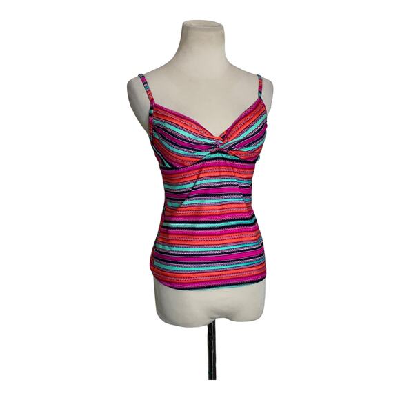 Athleta Santa Cruz Knot twist knot front tankini size Medium - Picture 5 of 7
